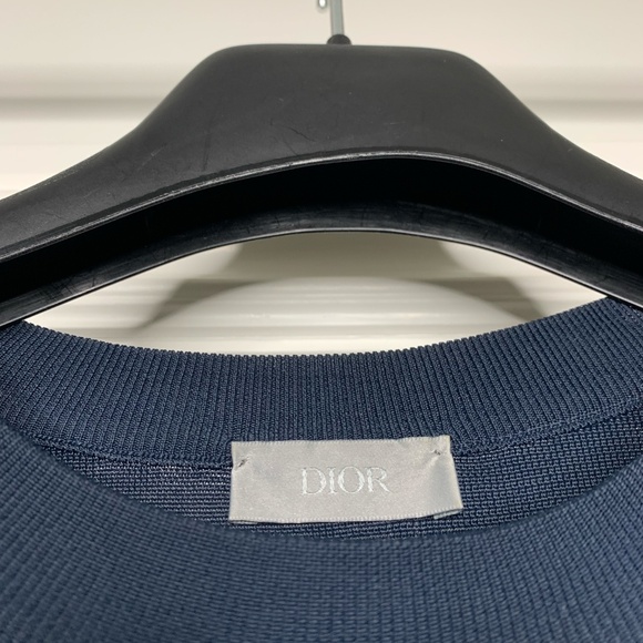 Dior Logo Navy Knit Top - Picture 3 of 6